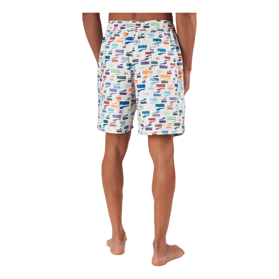 Swim Unisex Loose Fit Shorts 1 White Combo
