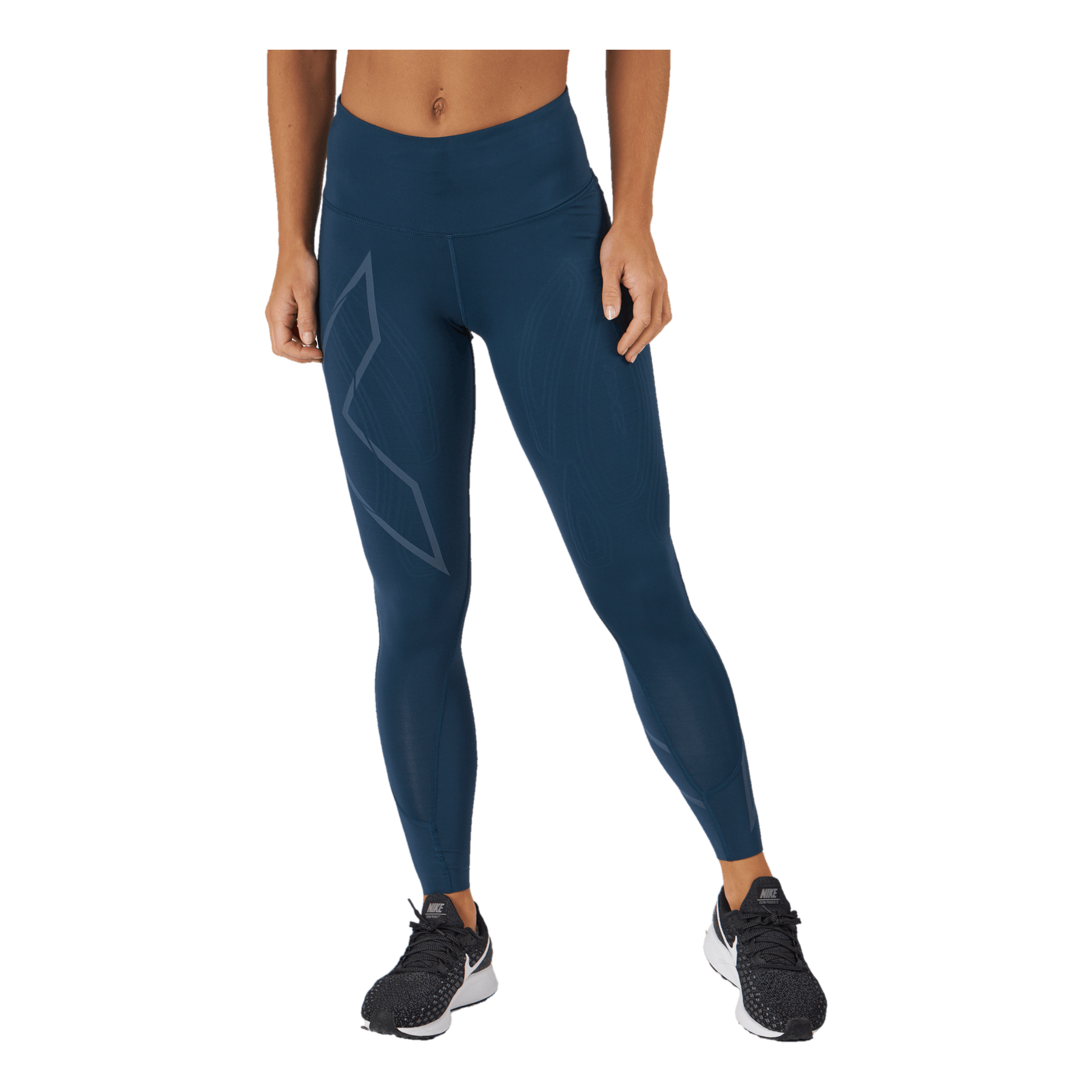 2XU Lgt Speed Mid rise Comp Tight Moonlight moonlight Reflective