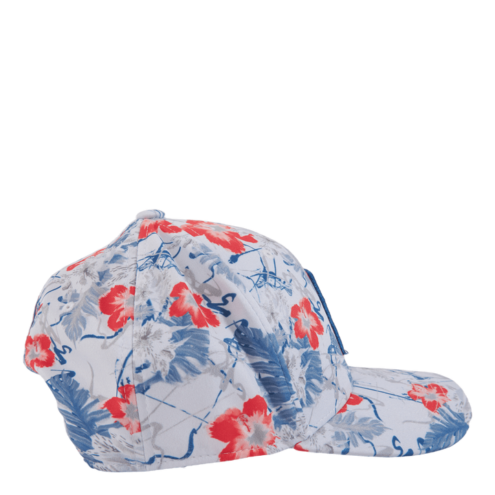 Nassau P Snapback Cap Bright White-bright Cobalt-hot