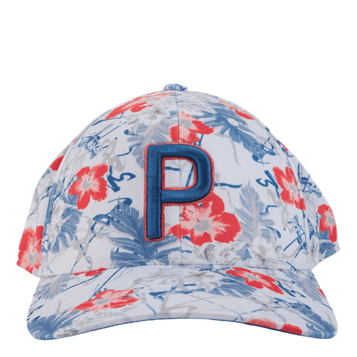 Nassau P Snapback Cap Bright White-bright Cobalt-hot