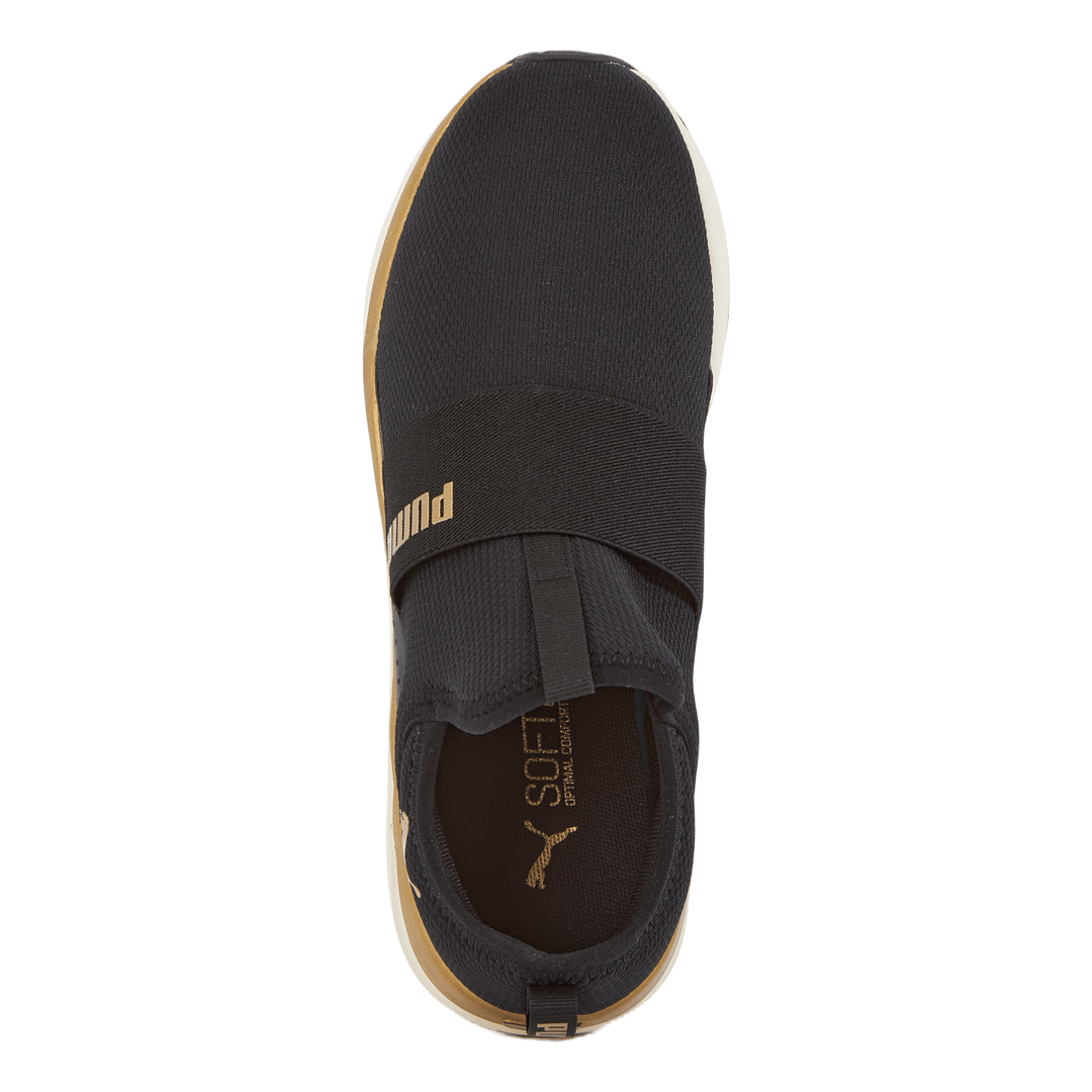 Softride Sophia Slip-on Wn S Puma Black-puma Gold-warm Whit