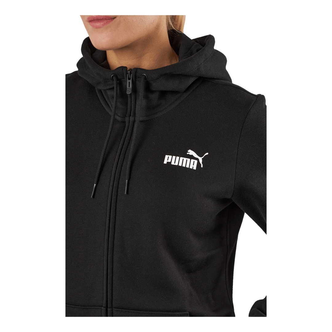 Ess Small Logo Full-zip Hoodie Puma Black