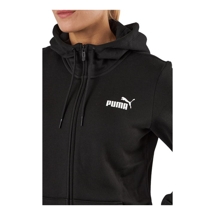 Ess Small Logo Full-zip Hoodie Puma Black