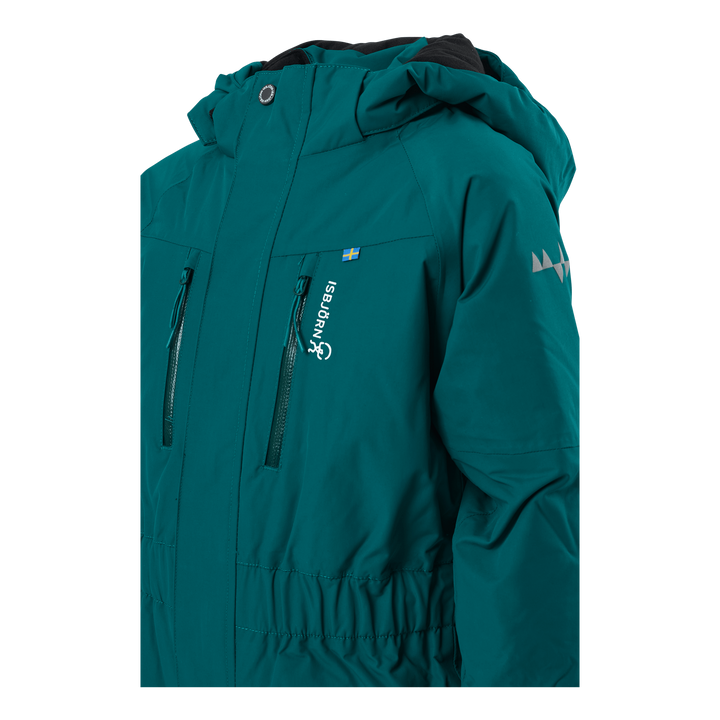 Penguin Snowsuit Kids Emerald Green