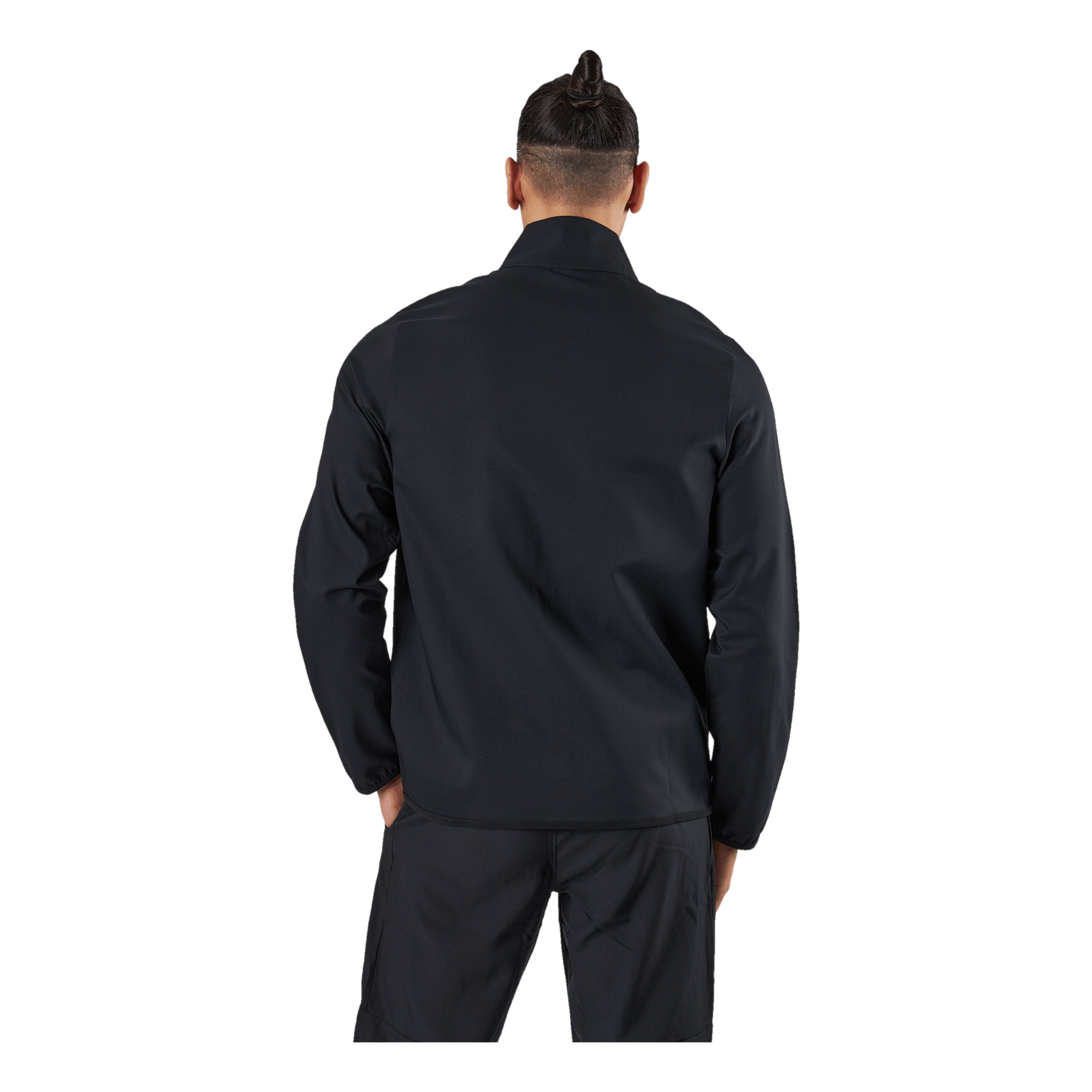 Nike Dri FIT Men s Woven Training Jacket BLACK BLACK WHITE