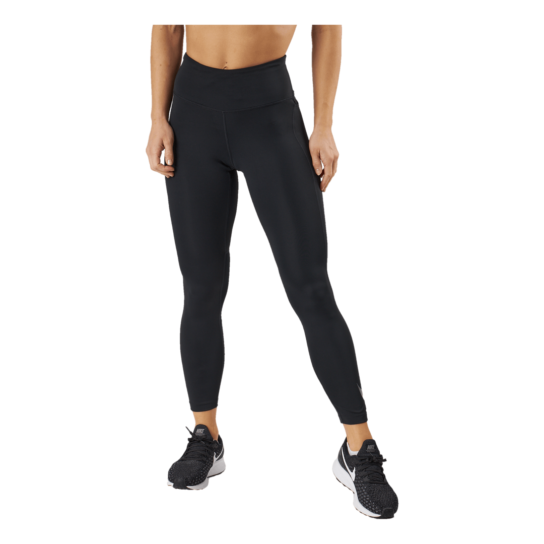Nike Dri-FIT Fast Women's Mid-Rise 7/8 Leggings BLACK/REFLECTIVE SILV –
