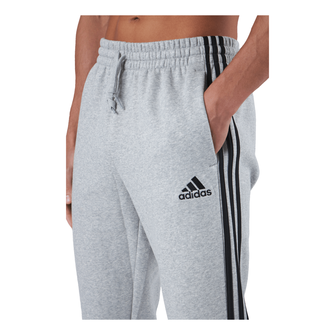 Essentials Fleece Tapered Cuff 3-Stripes Joggers Medium Grey Heather