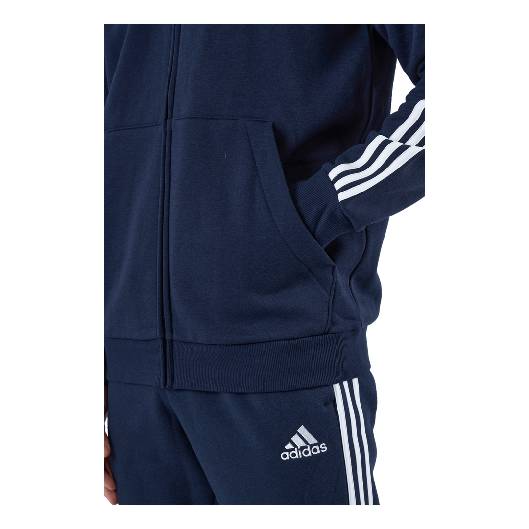 Men's adidas Essentials Fleece 3-Stripes Full-Zip Hoodie