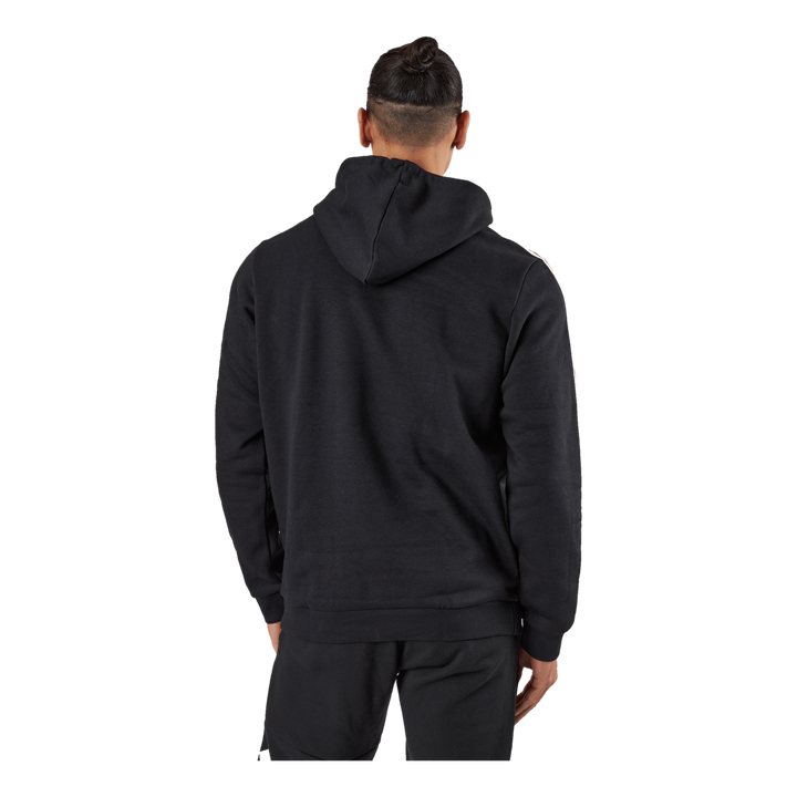 Essentials Fleece 3-Stripes Hoodie Black