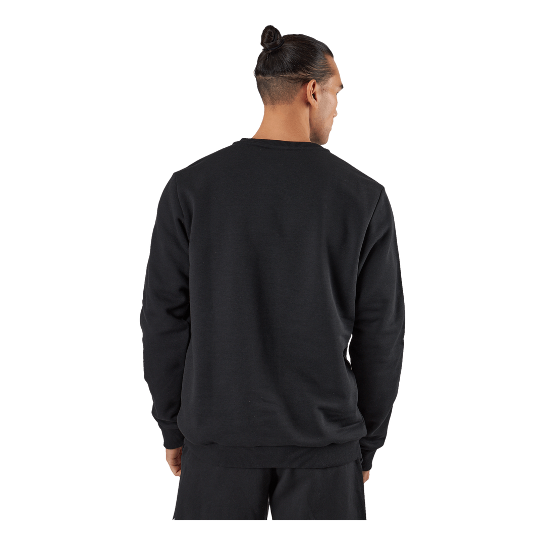Essentials Fleece 3-Stripes Sweatshirt Black