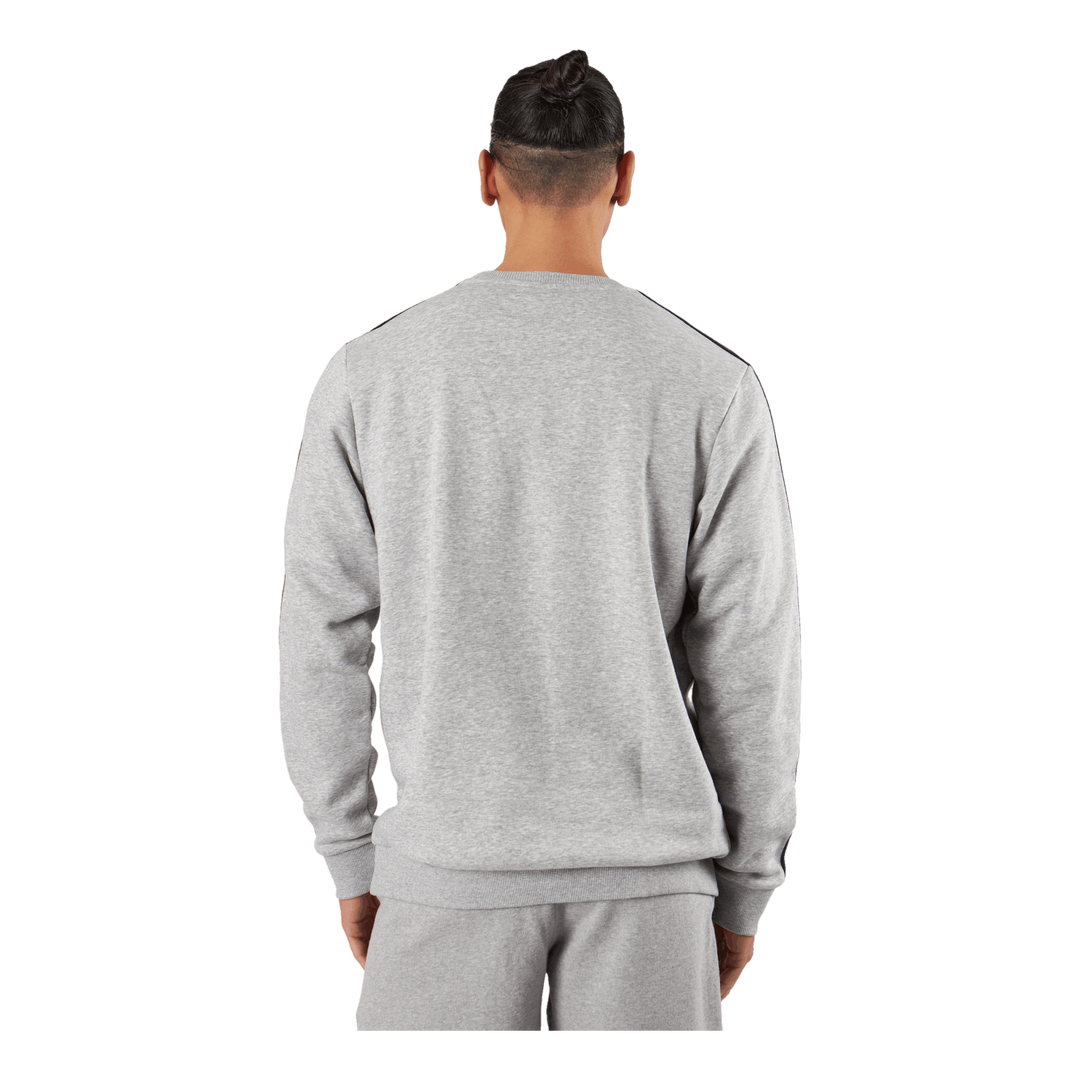 Essentials Fleece 3-Stripes Sweatshirt Medium Grey Heather