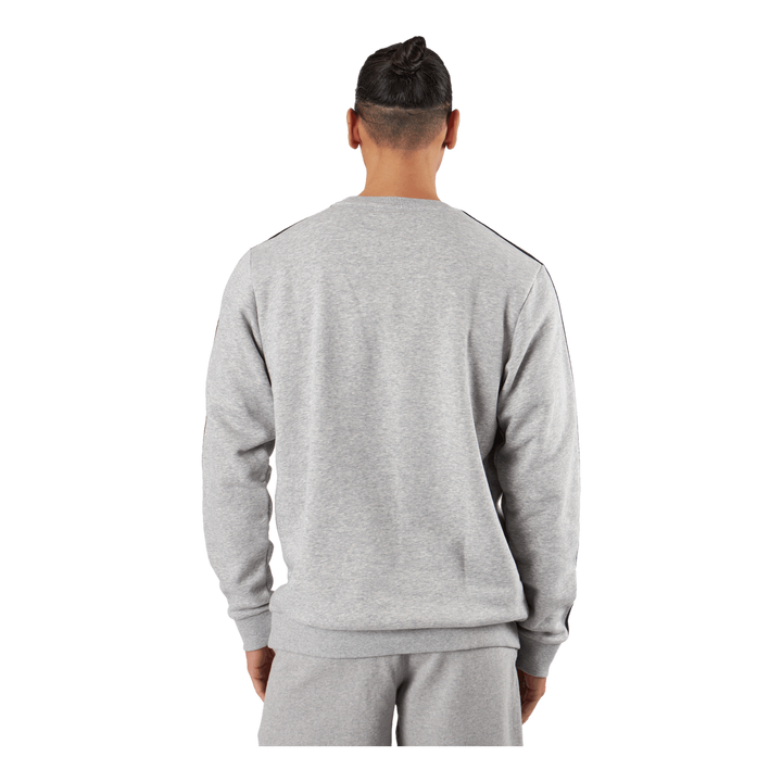 Essentials Fleece 3-Stripes Sweatshirt Medium Grey Heather