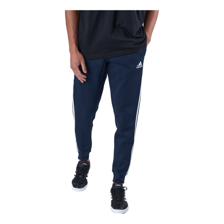 Essentials Fleece Fitted 3-Stripes Joggers Legend Ink