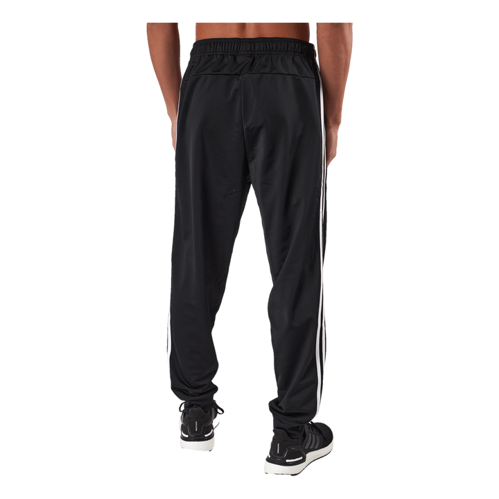 Essentials Warm-Up Tapered 3-Stripes Tracksuit Bottoms Black