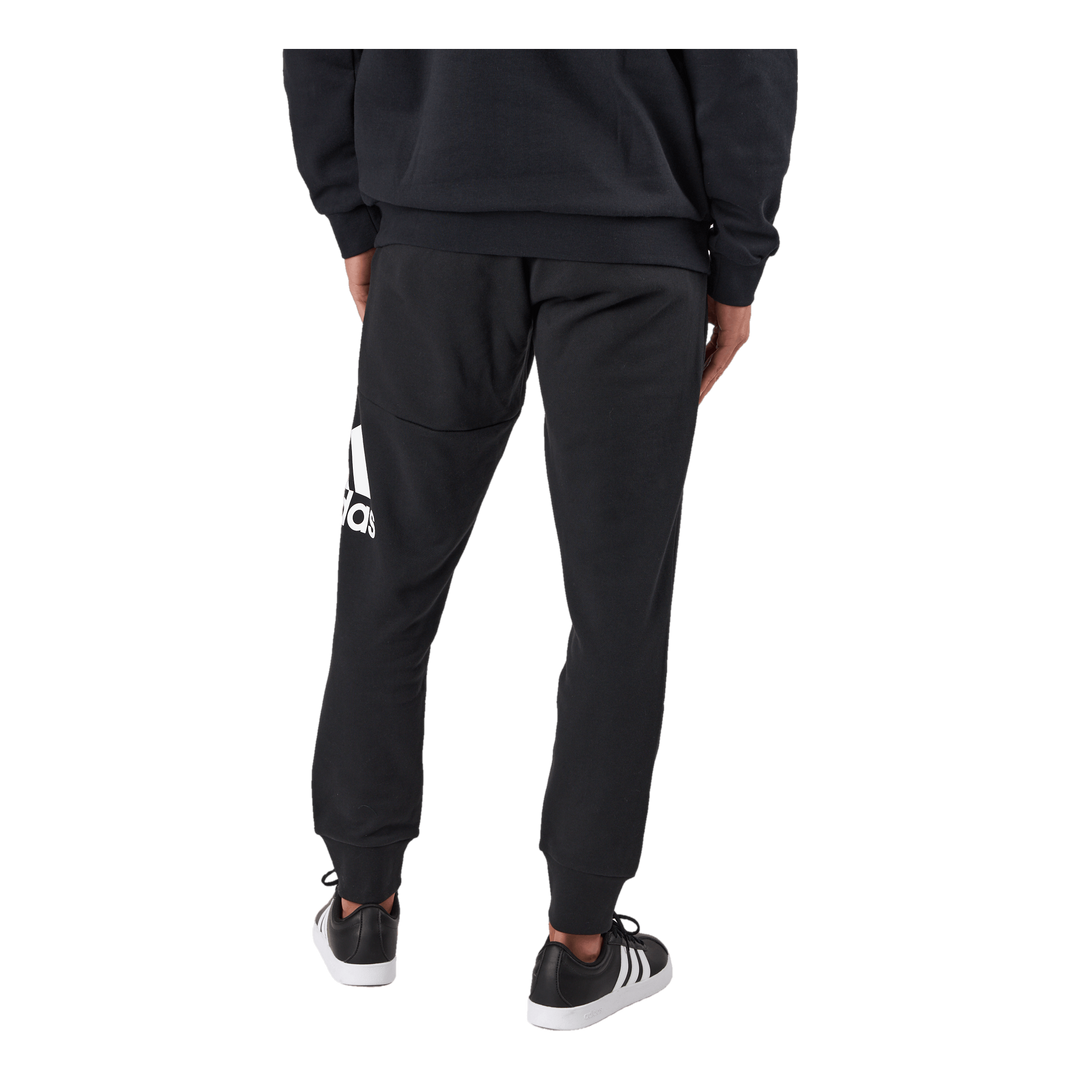 Essentials French Terry Tapered Cuff Logo Joggers Black