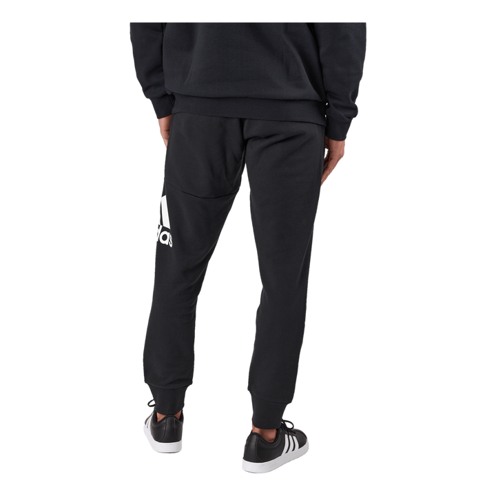 Essentials French Terry Tapered Cuff Logo Joggers Black