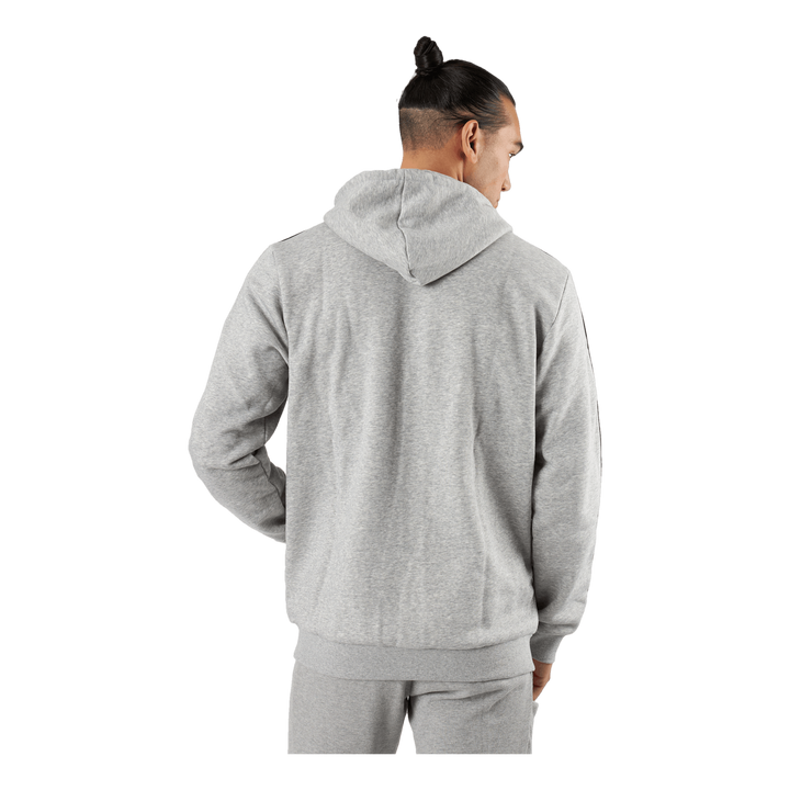 Essentials Fleece 3-Stripes Full-Zip Hoodie Medium Grey Heather