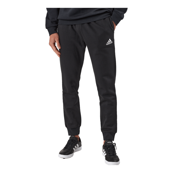 Essentials Fleece Regular Tapered Joggers Black