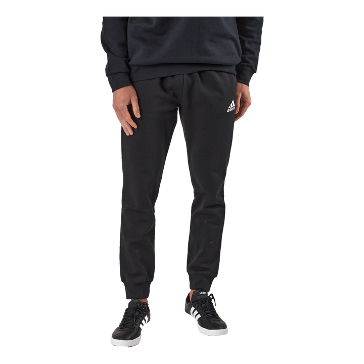 Essentials Fleece Regular Tapered Joggers Black