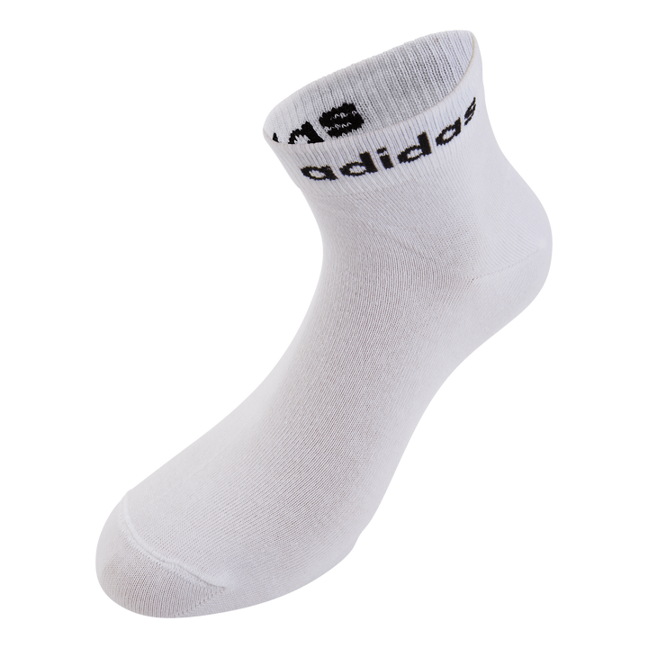 Think Linear Ankle Socks 3 Pairs White / Black
