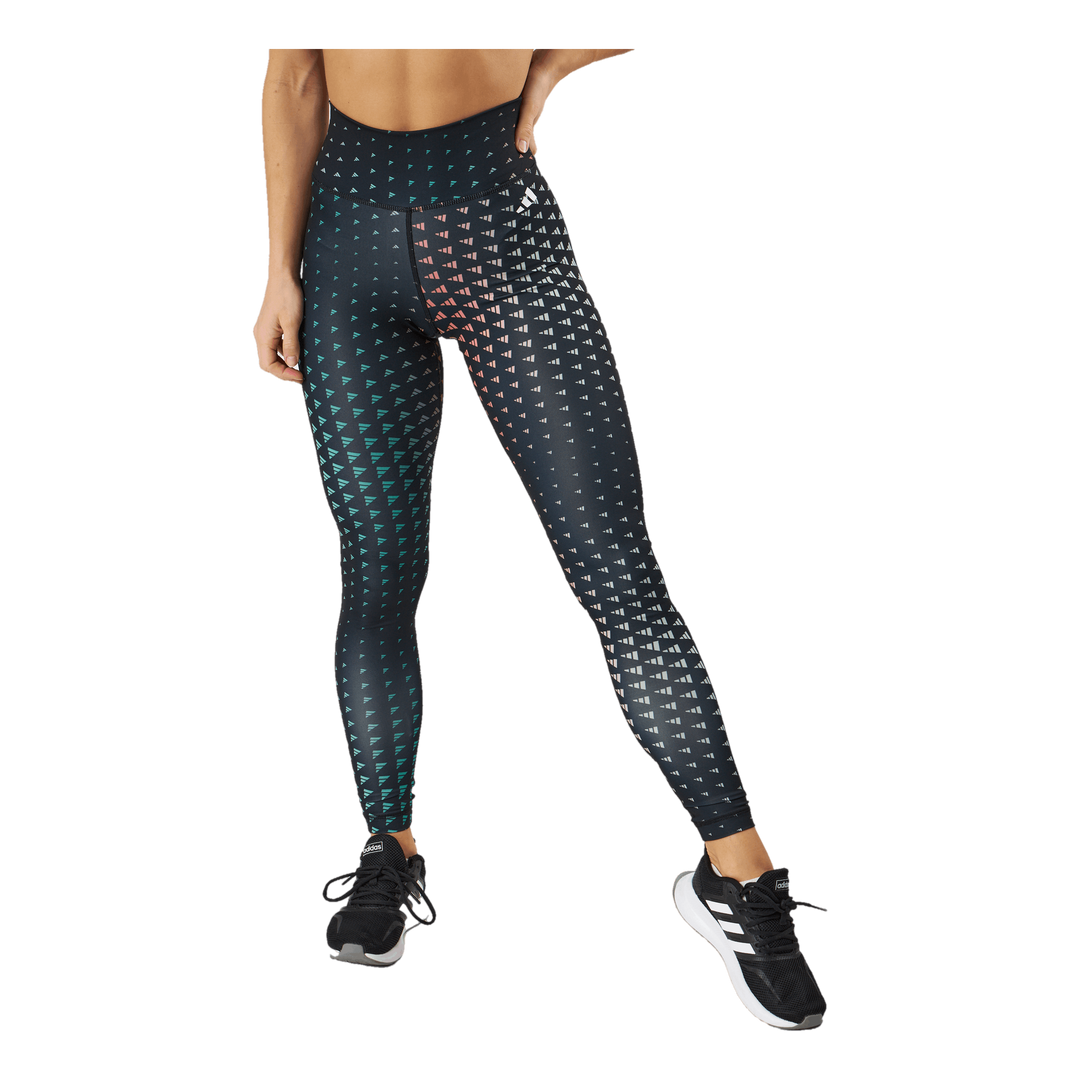 Train Essentials Brand Love High Waisted Full Length Leggings Black