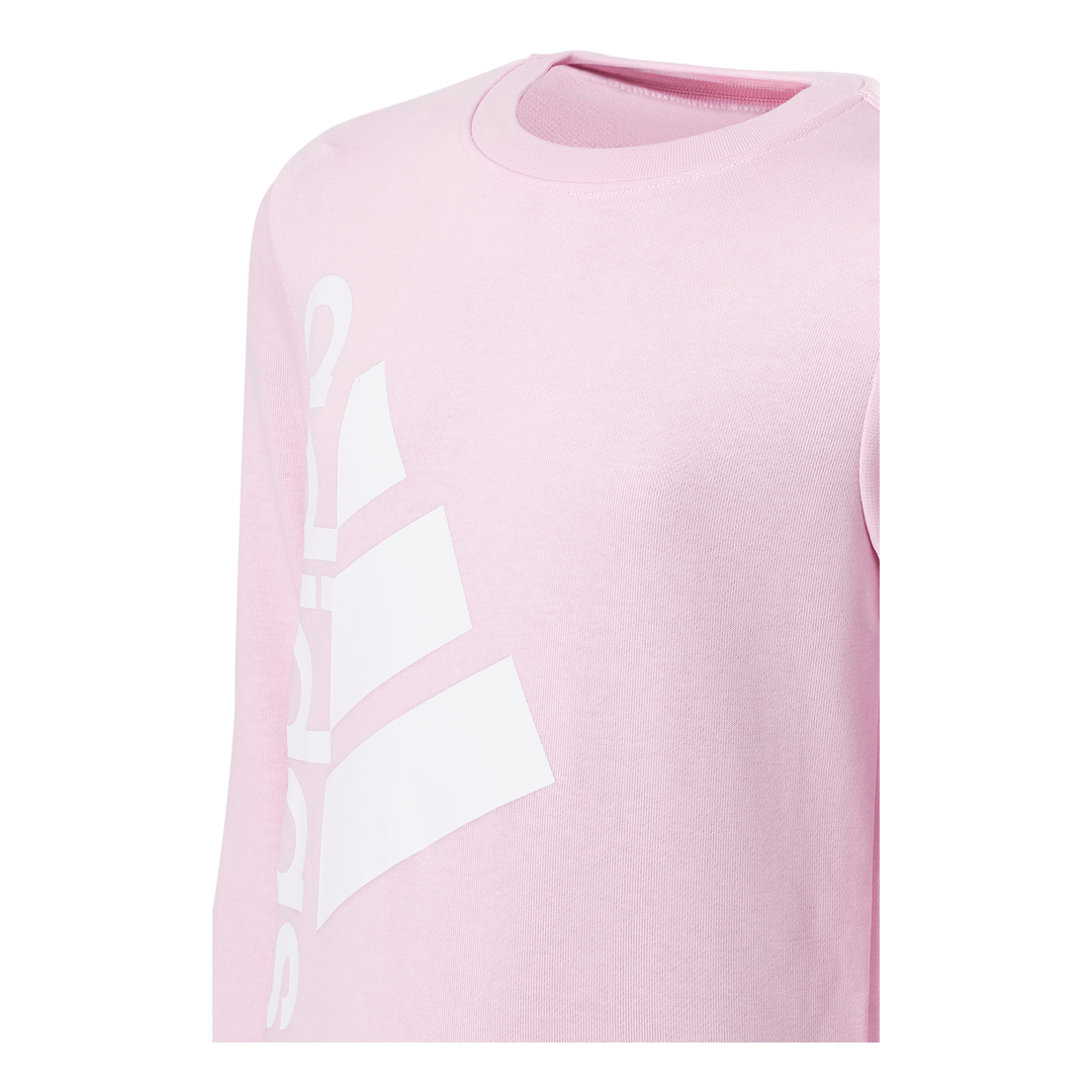 Badge of Sport Logo Crewneck Sweatshirt Clear Pink