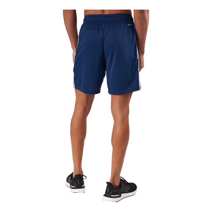 Train Essentials Piqué 3-Stripes Training Shorts Dark Blue