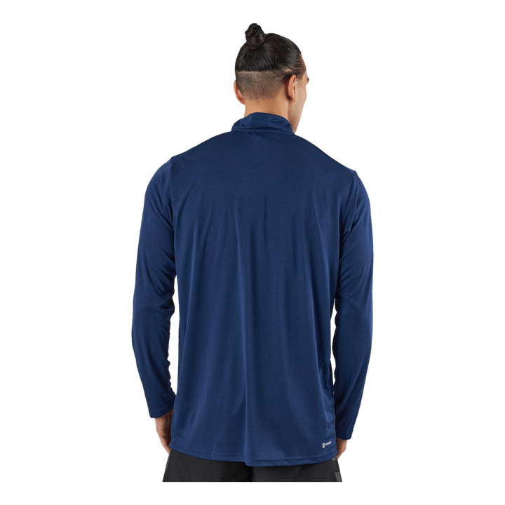 Train Essentials Seasonal Training 1/4-Zip Long Sleeve Sweatshirt Dark Blue