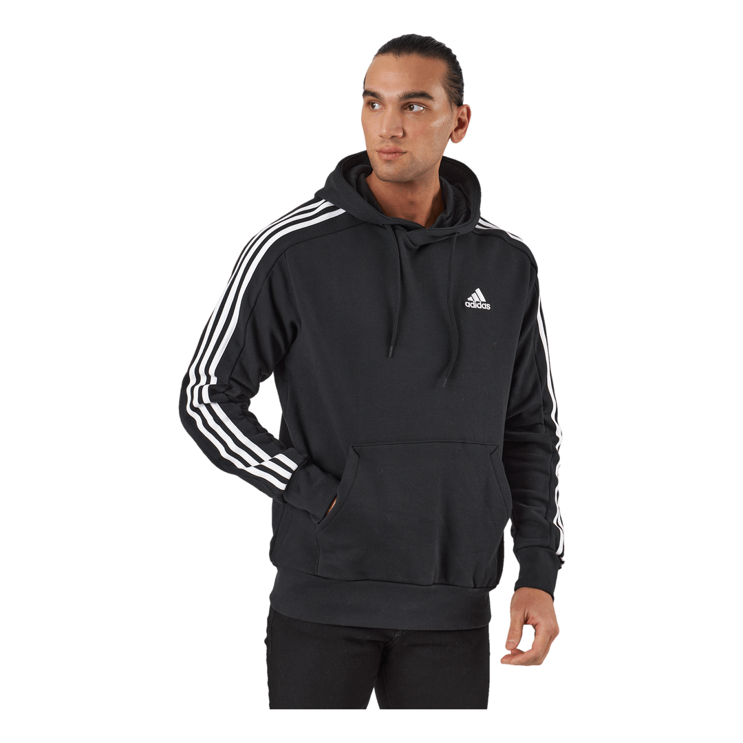 Essentials French Terry 3-Stripes Hoodie Black