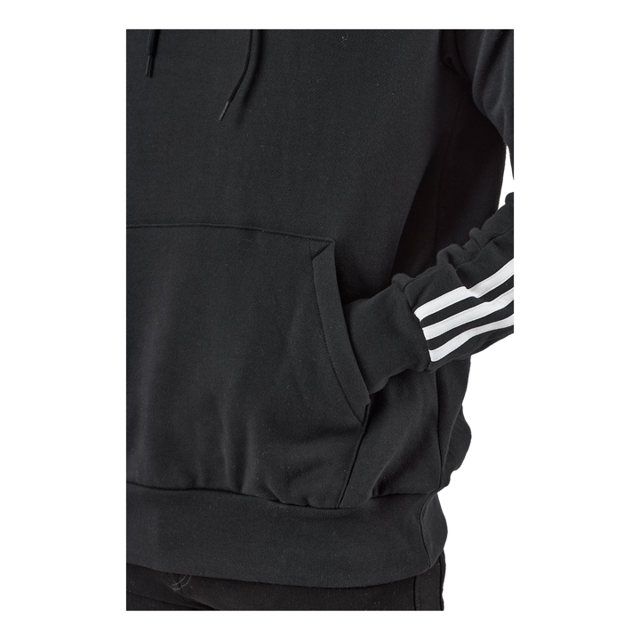 Essentials French Terry 3-Stripes Hoodie Black
