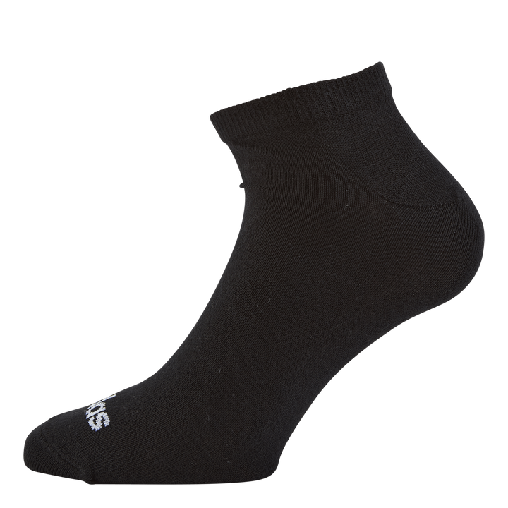 Thin Linear Low-Cut Socks 3 Pairs Black