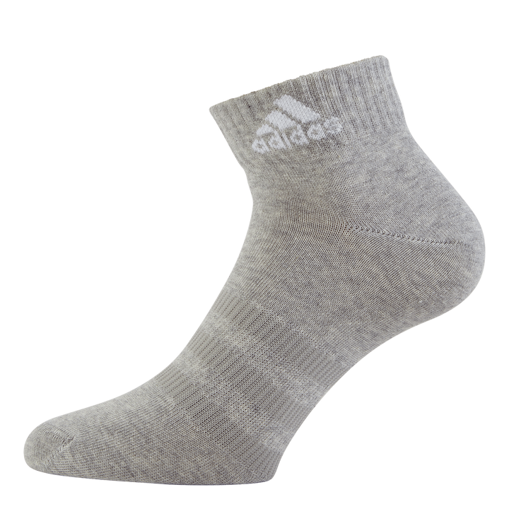 Thin and Light Sportswear Ankle Socks 6 Pairs Medium Grey Heather