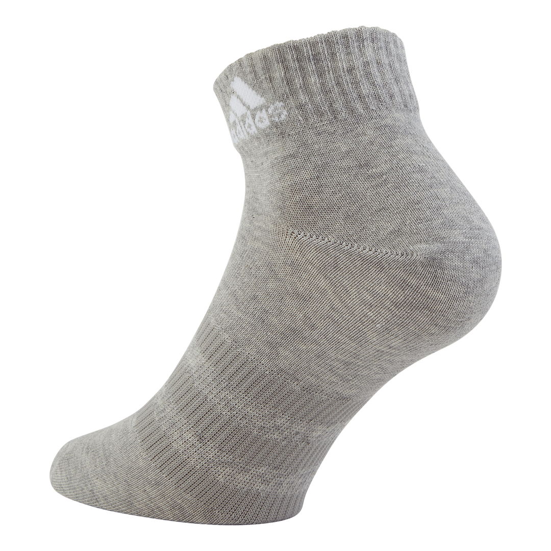 Thin and Light Sportswear Ankle Socks 6 Pairs Medium Grey Heather