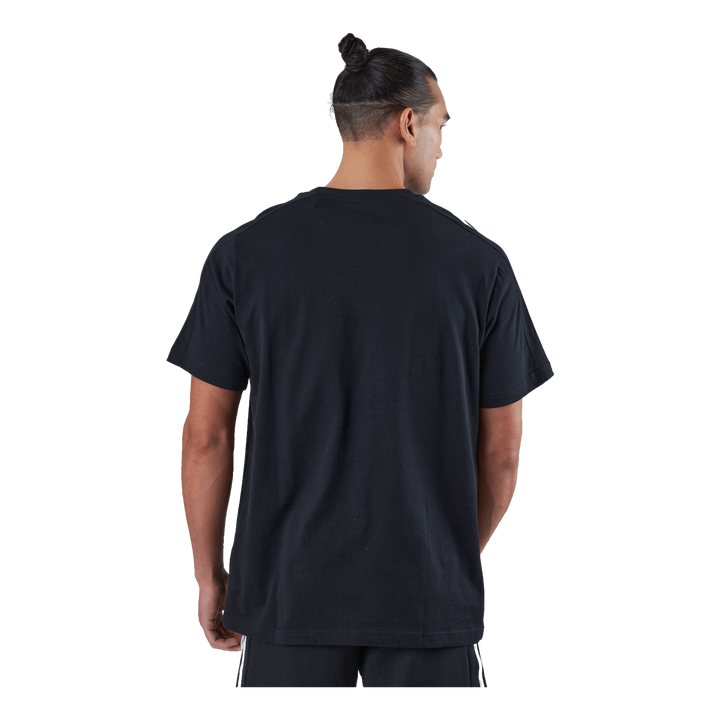 Essentials Single Jersey 3-Stripes T-Shirt Black