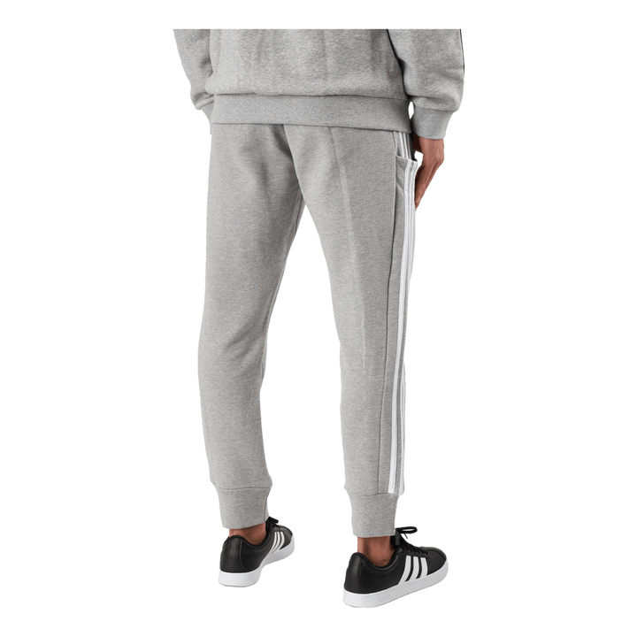 Essentials French Terry Tapered Cuff 3-Stripes Joggers Medium Grey Heather