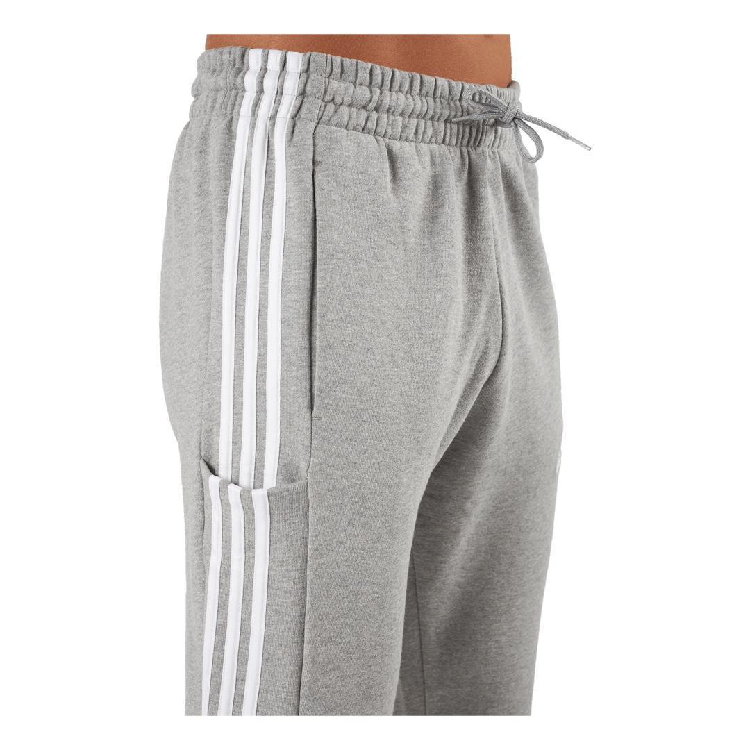 Adidas originals three stripe sales cuffed sweat pants in grey