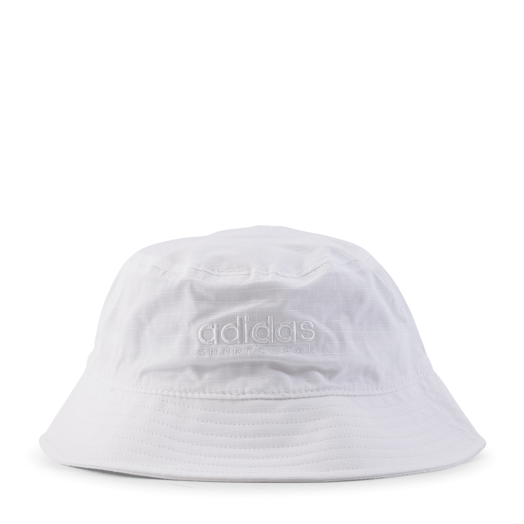 adidas Classic Cotton Bucket Hat White Sportamore