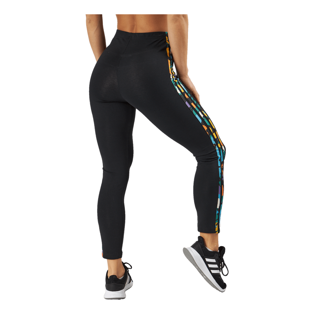 Essentials 3-Stripes High-Waisted Single Jersey Leggings Black