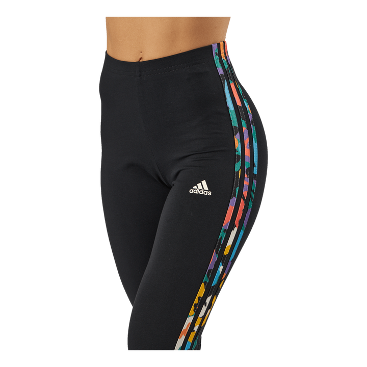 Essentials 3-Stripes High-Waisted Single Jersey Leggings Black