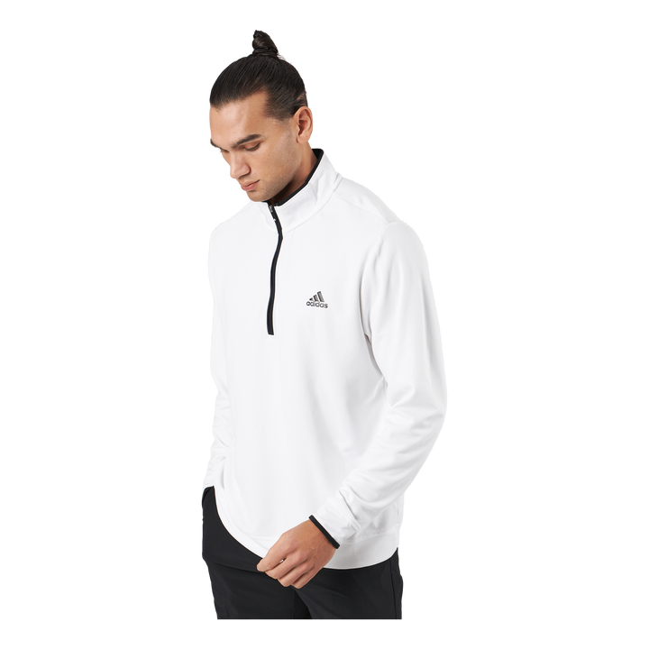 Quarter-Zip Sweatshirt White