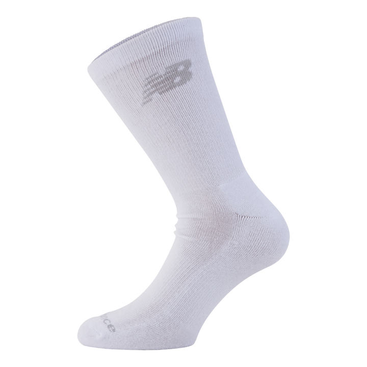 New Balance 3 Pack Crew Socks  White