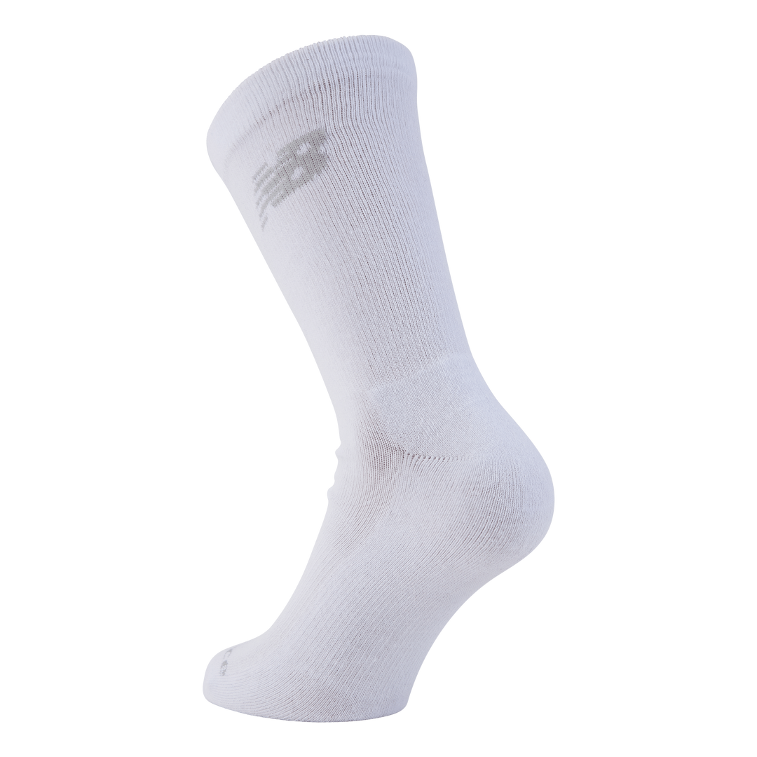 New Balance 3 Pack Crew Socks  White