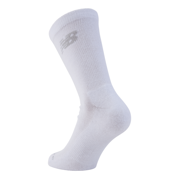 New Balance 3 Pack Crew Socks  White