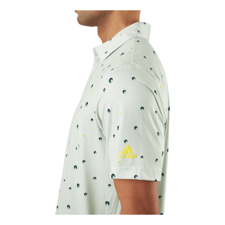 Ultimate365 Allover Print Golf Polo Shirt Linen Green / Shadow Green / Impact Yellow