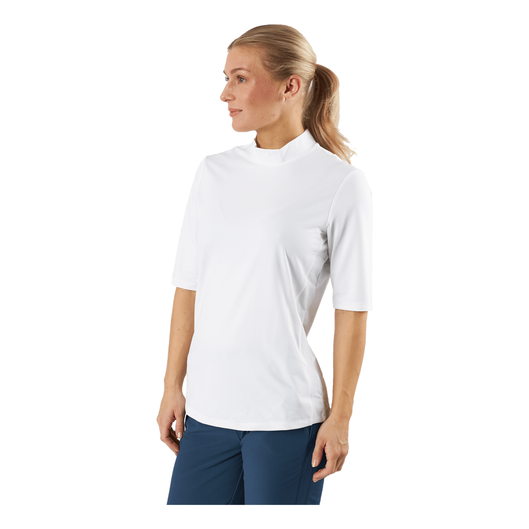 Essentials Mock Polo Shirt White