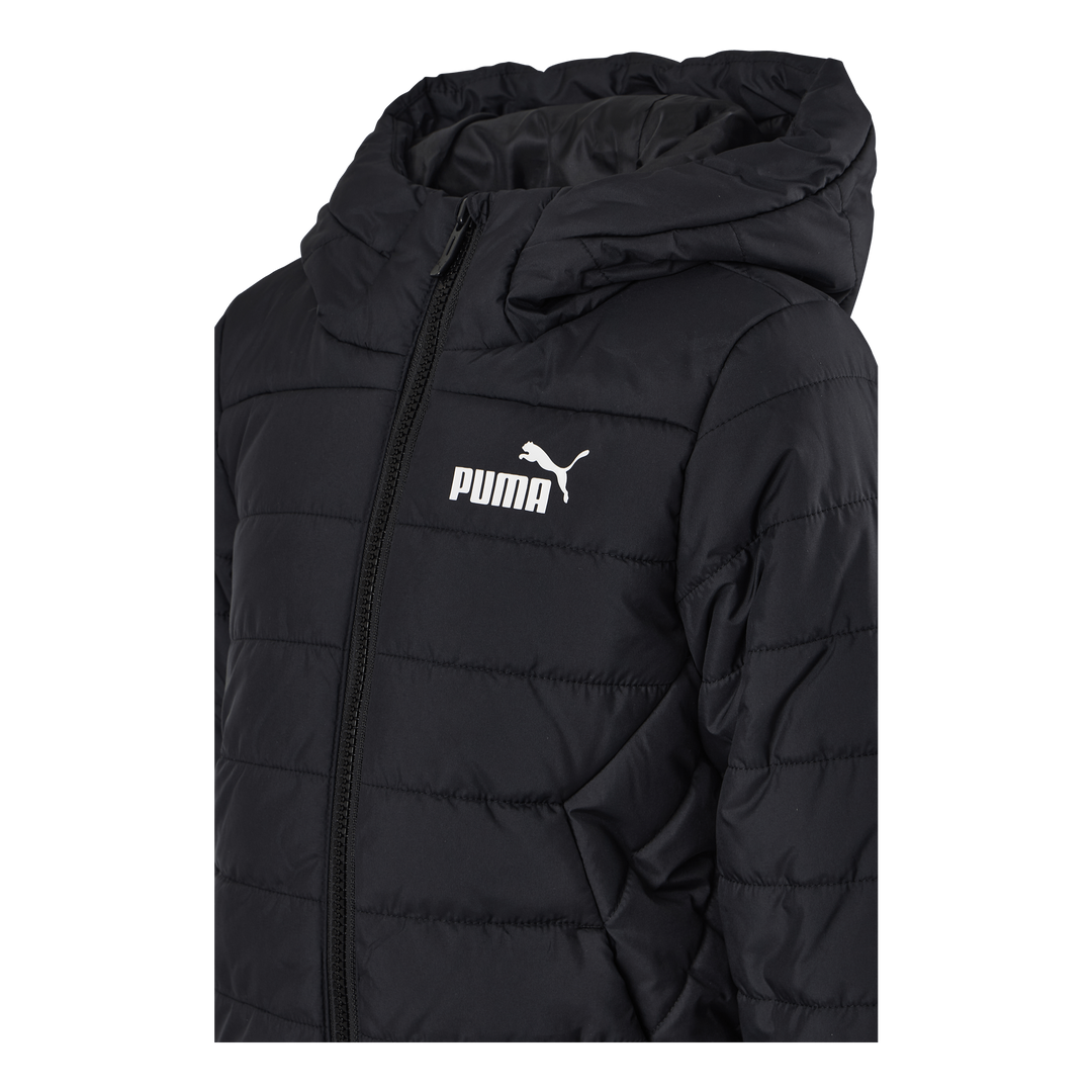 Black Padded Puma Jacket – Puma Hooded Ess