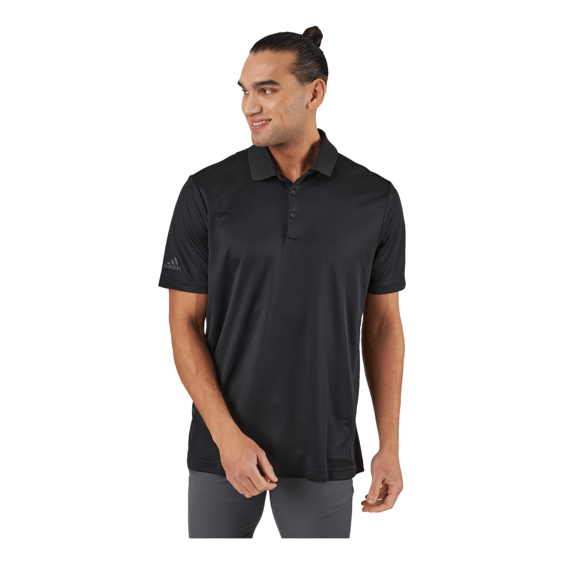 Adidas black 2025 golf shirt