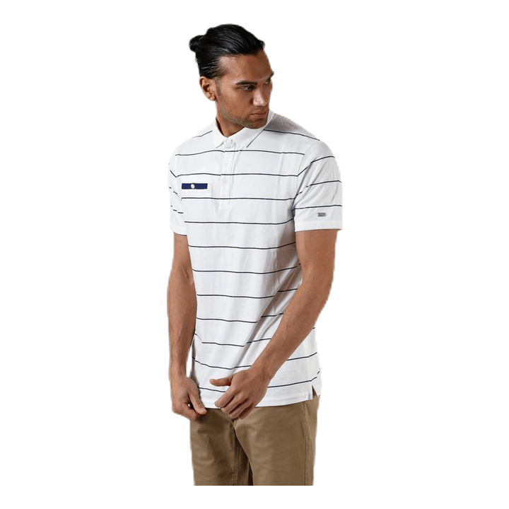 Player Striped Polo Beige