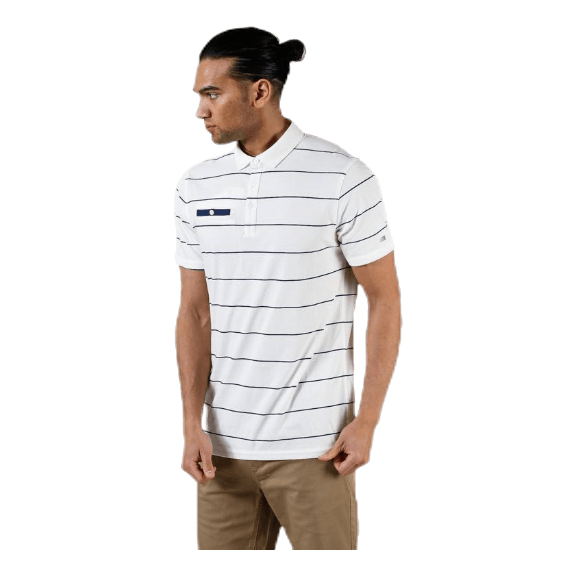 Player Striped Polo Beige
