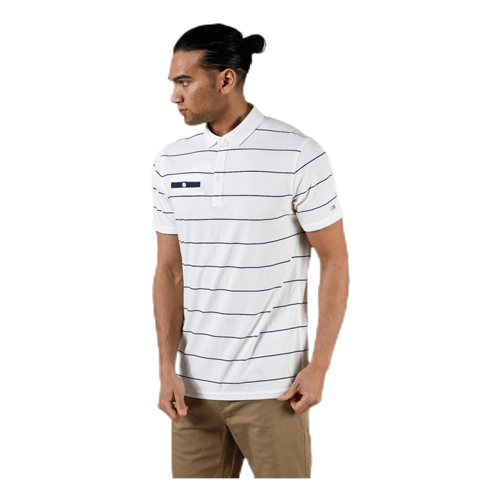 Player Striped Polo Beige